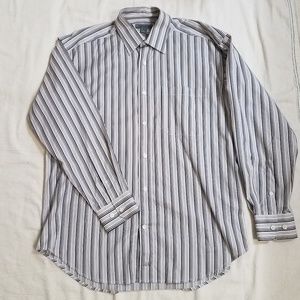 Black and gray striped shirt